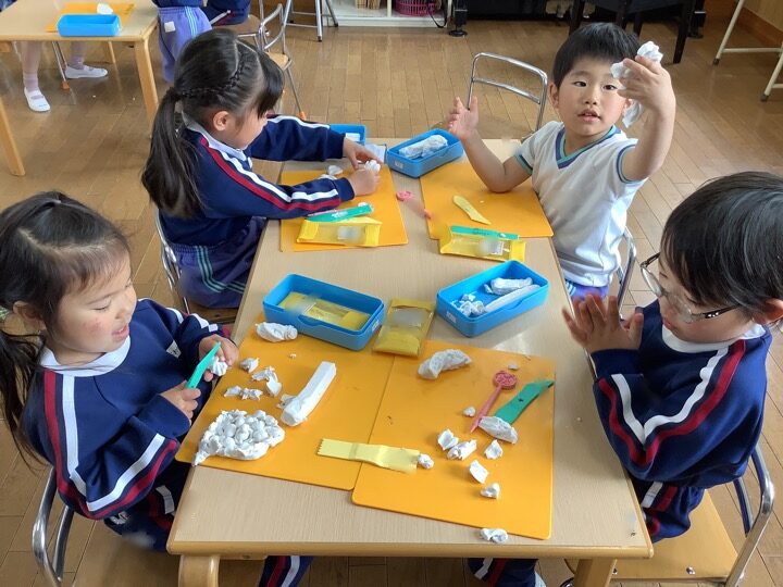粘土であそんだよ！