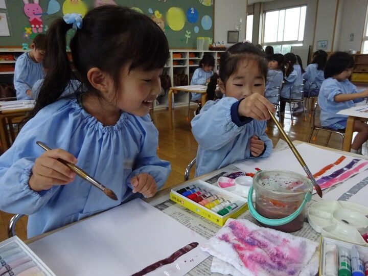絵の具遊び🎨